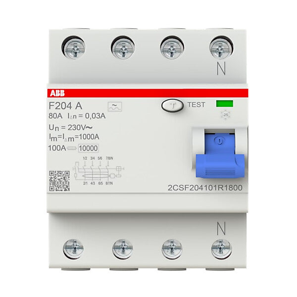 ABB FI-Schutzschalter pro M Compact F204A-80/0,03